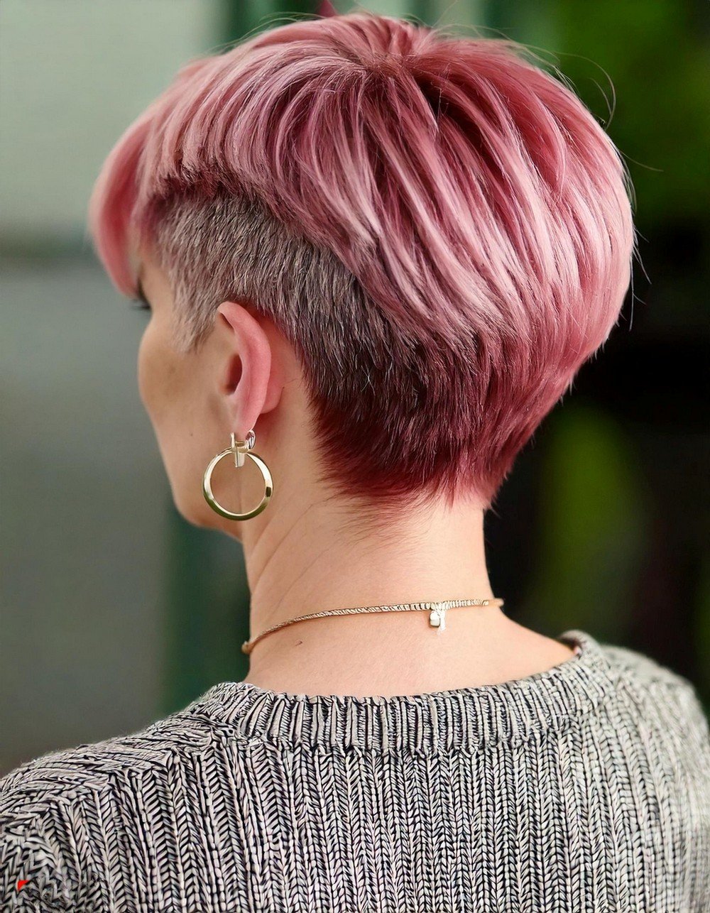 Choppy Pixie with Rose Gold Tint