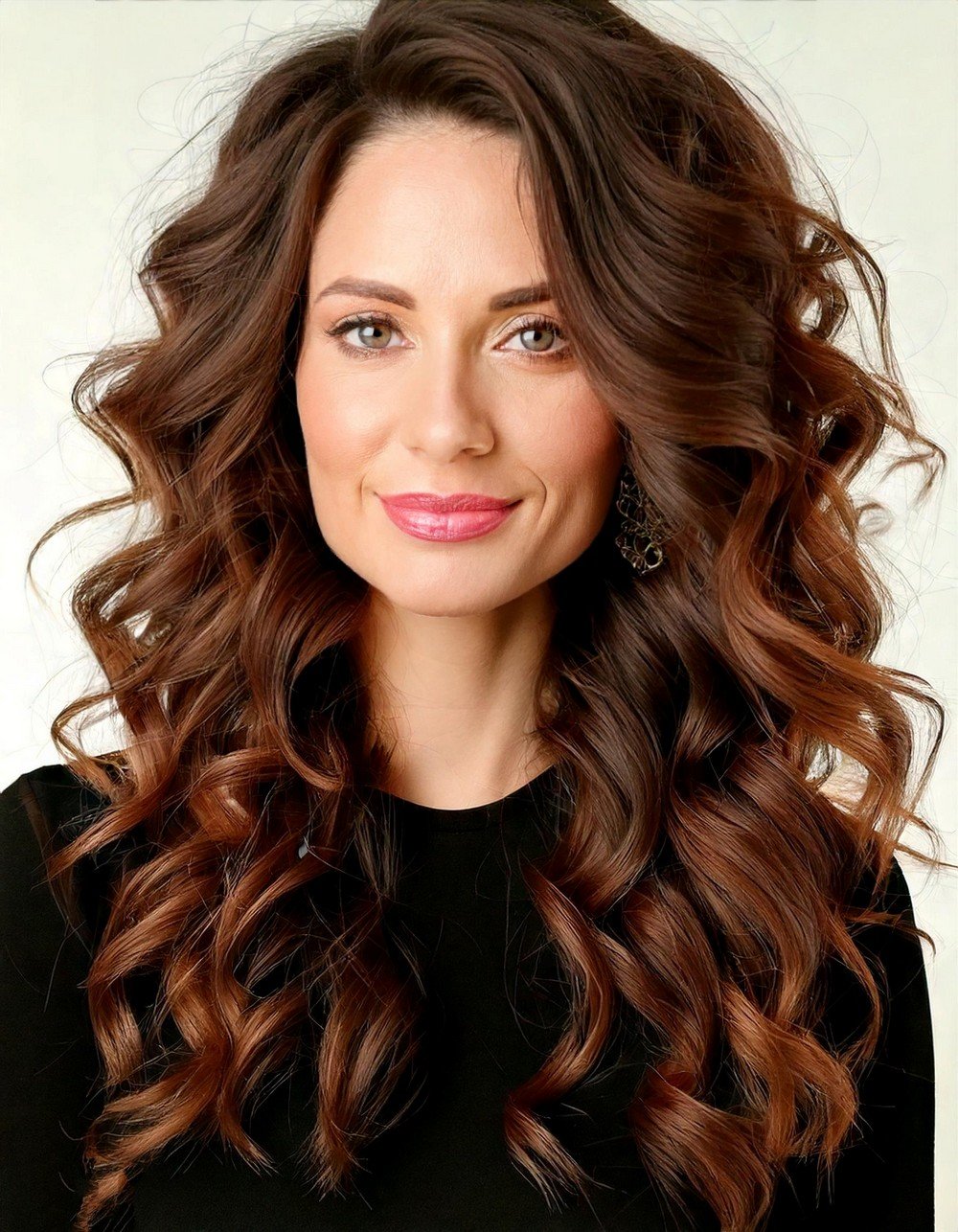 Elegant Curly Hair Layers