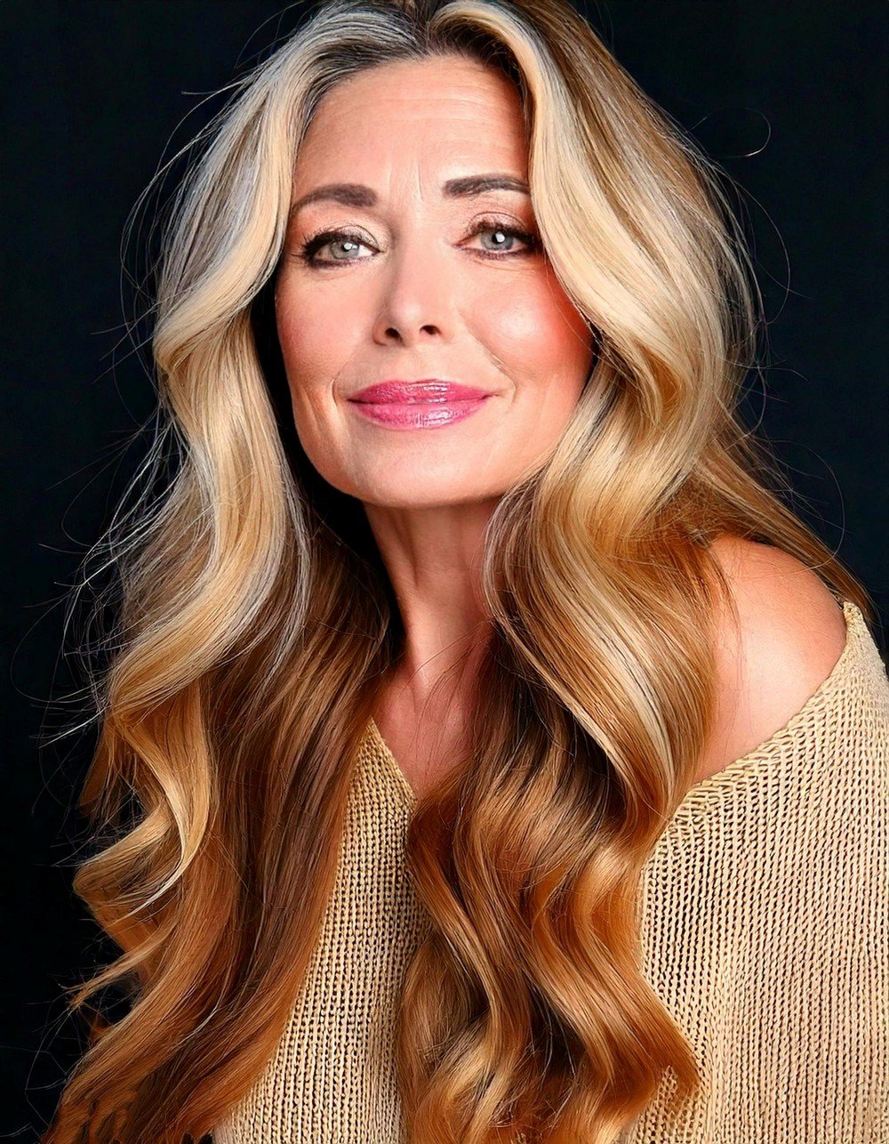 Golden Blonde Beachy Waves