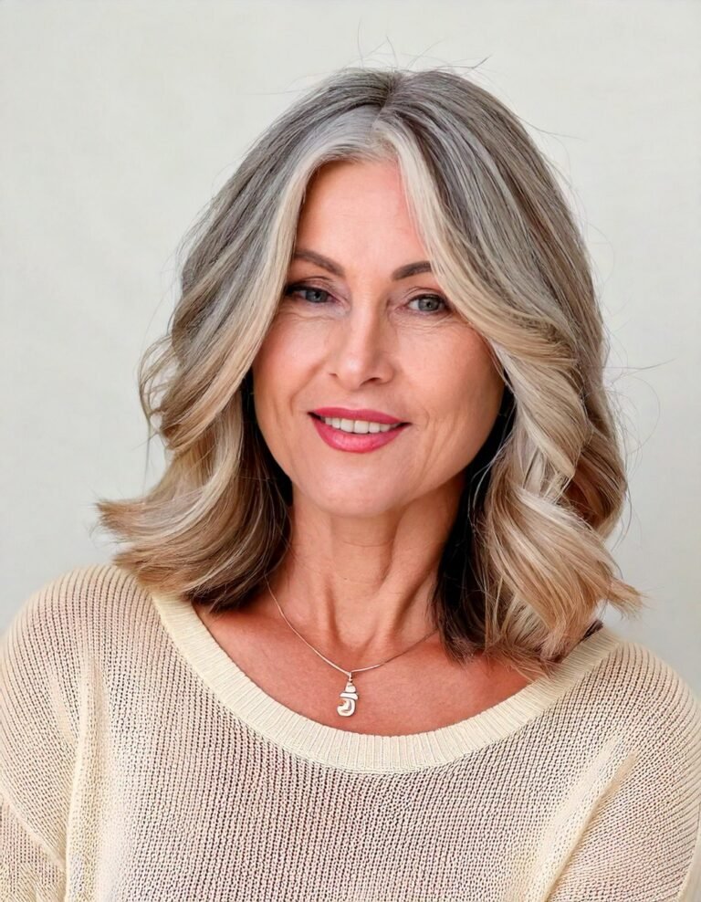 Layered Ash Blonde Cut