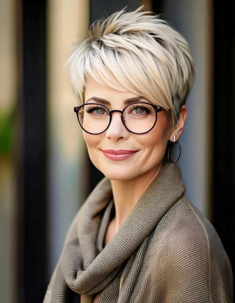 Layered Pixie for Older Women Over 50