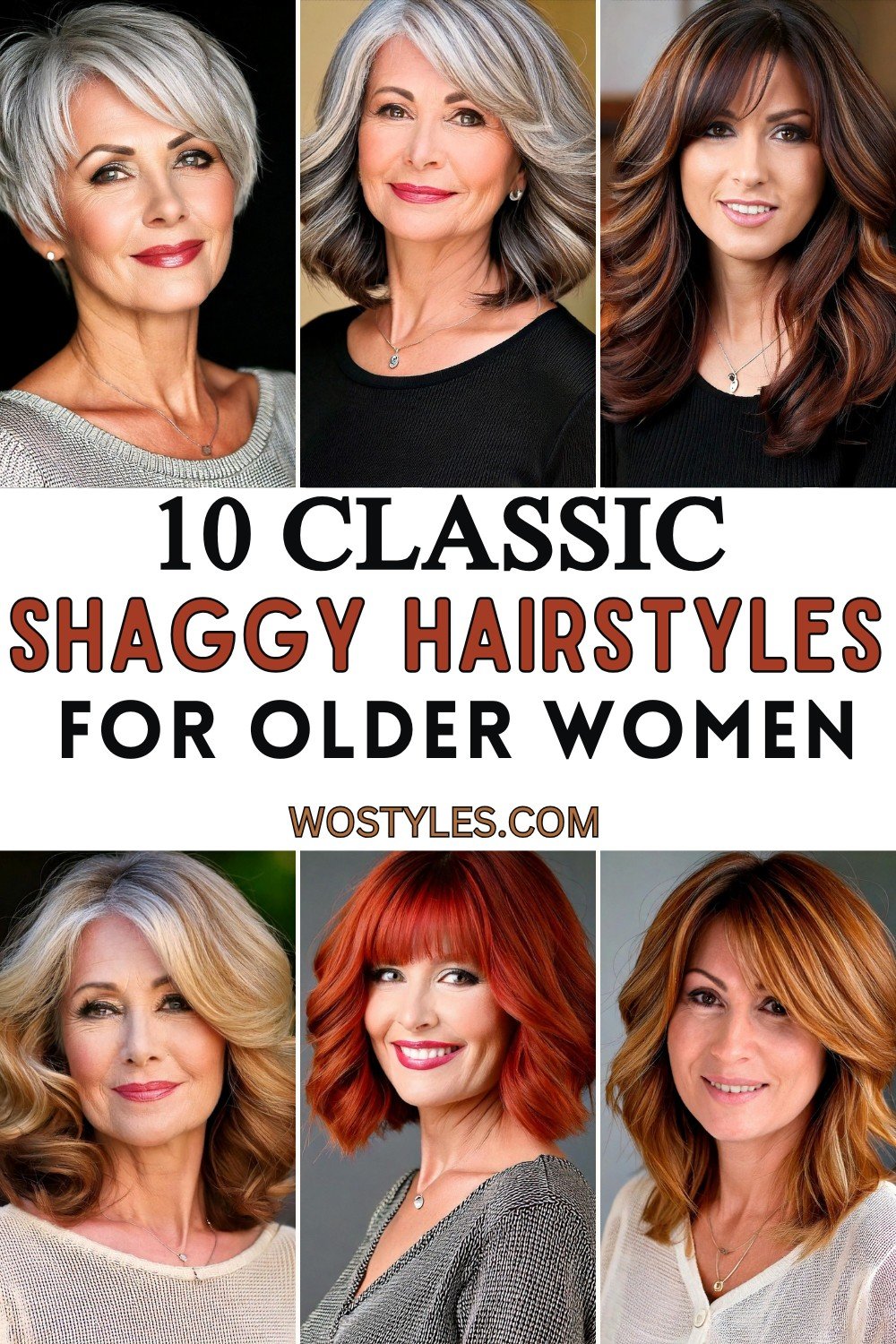Shaggy Hairstyles For Older Women