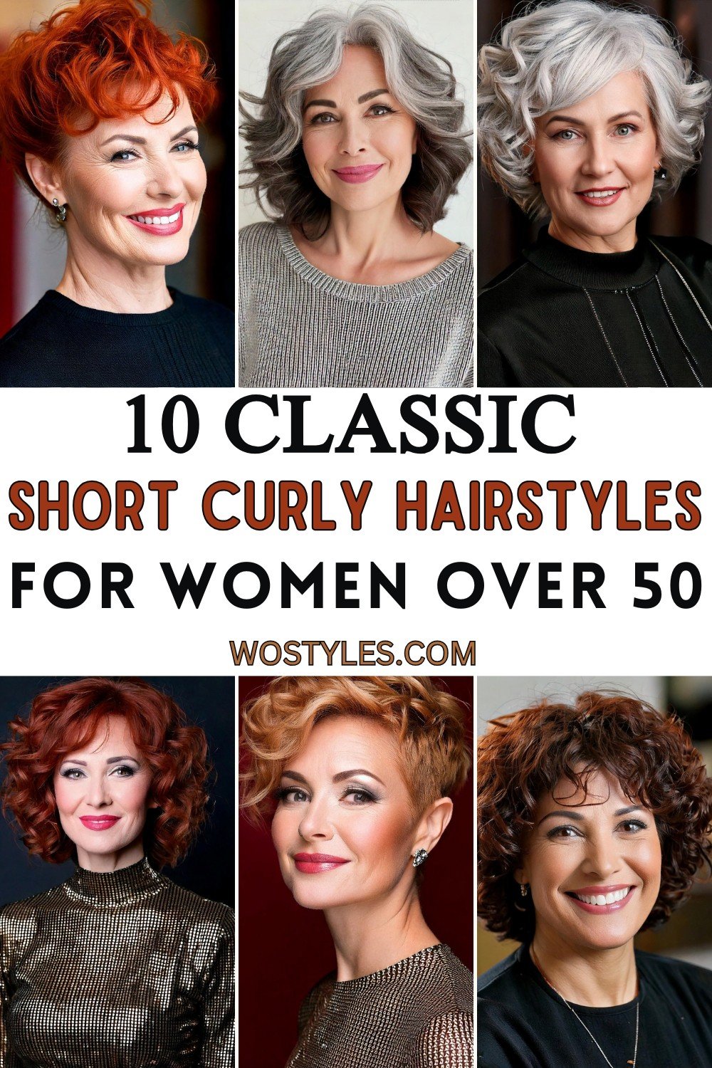 Short Curly Hairstyles for Women Over 50