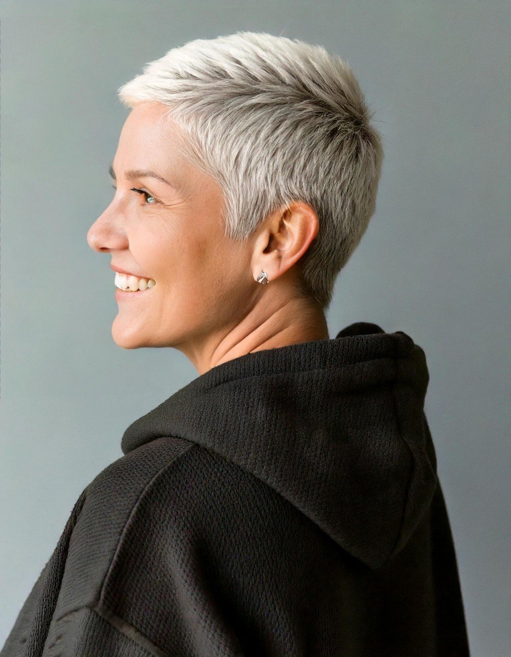 Short Shaved Silver Crop