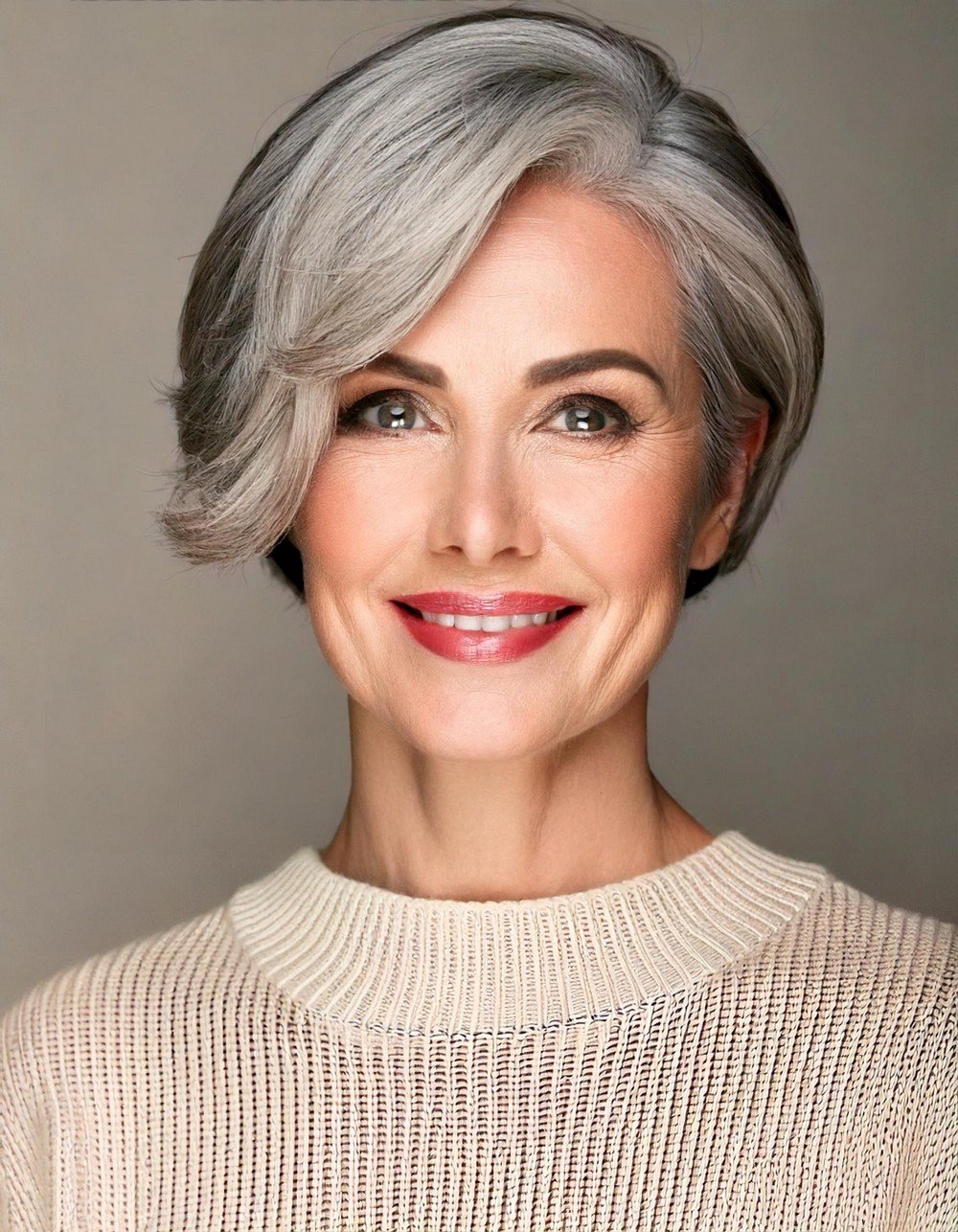 Silver Pixie with Subtle Waves