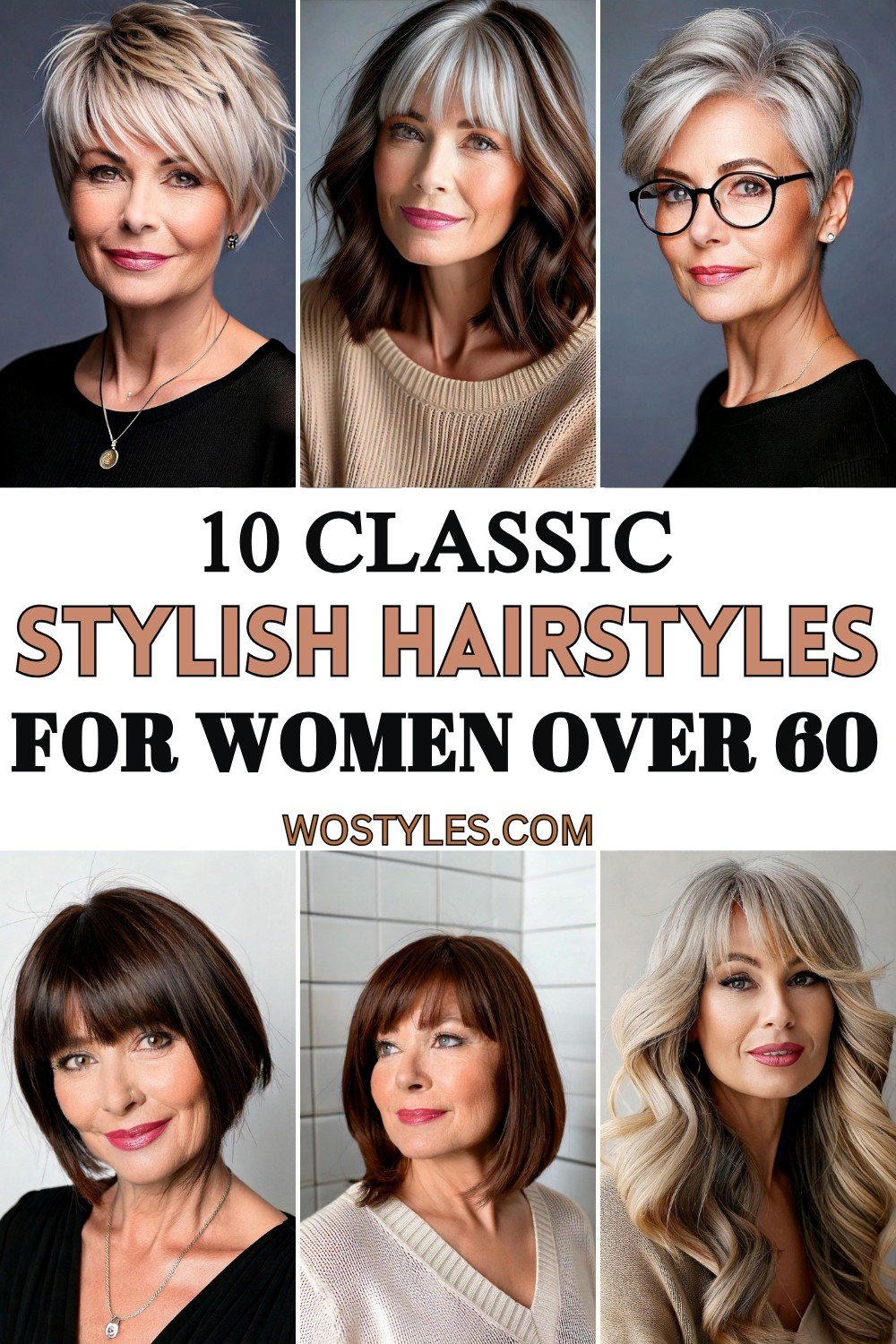 Stylish Hairstyles For Women Over 60 With Bangs