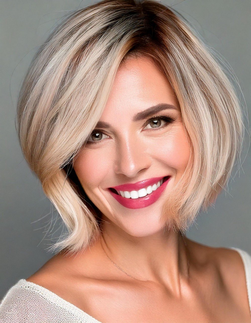Textured Platinum Bob