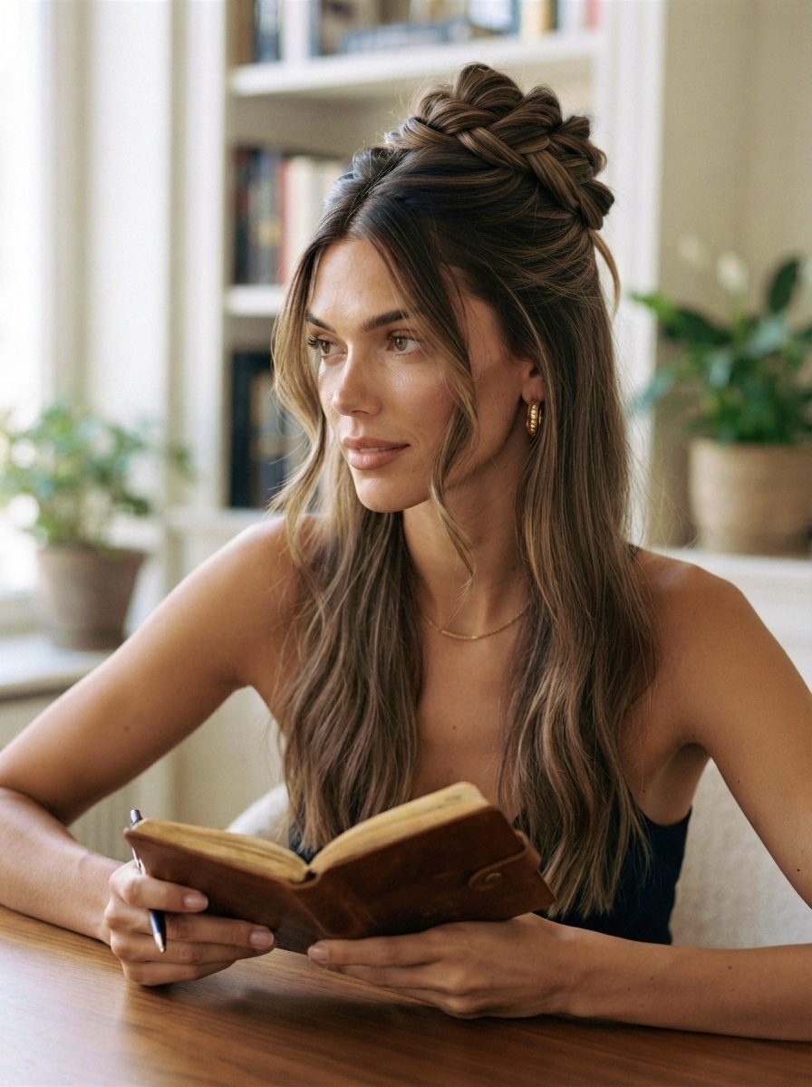 Knotted Half-Up Hair