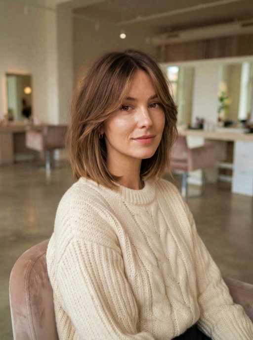 Short Hair with Wispy Face-Framing Layers