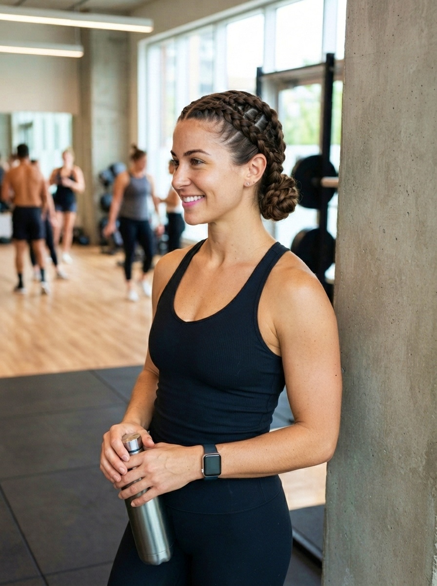 Boxer Braids for Shoulder-Length Hair