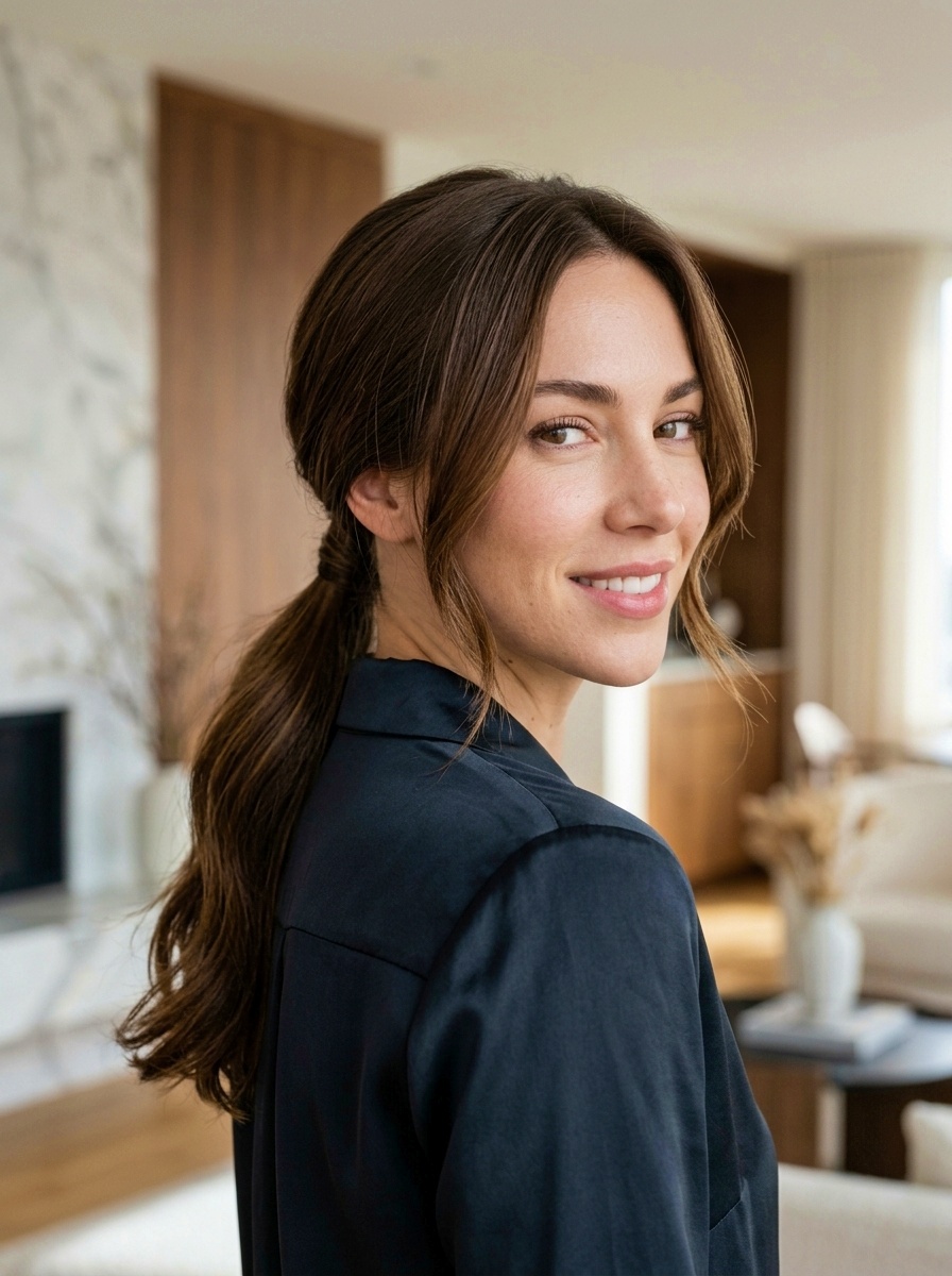 Midi Cut Low Ponytail