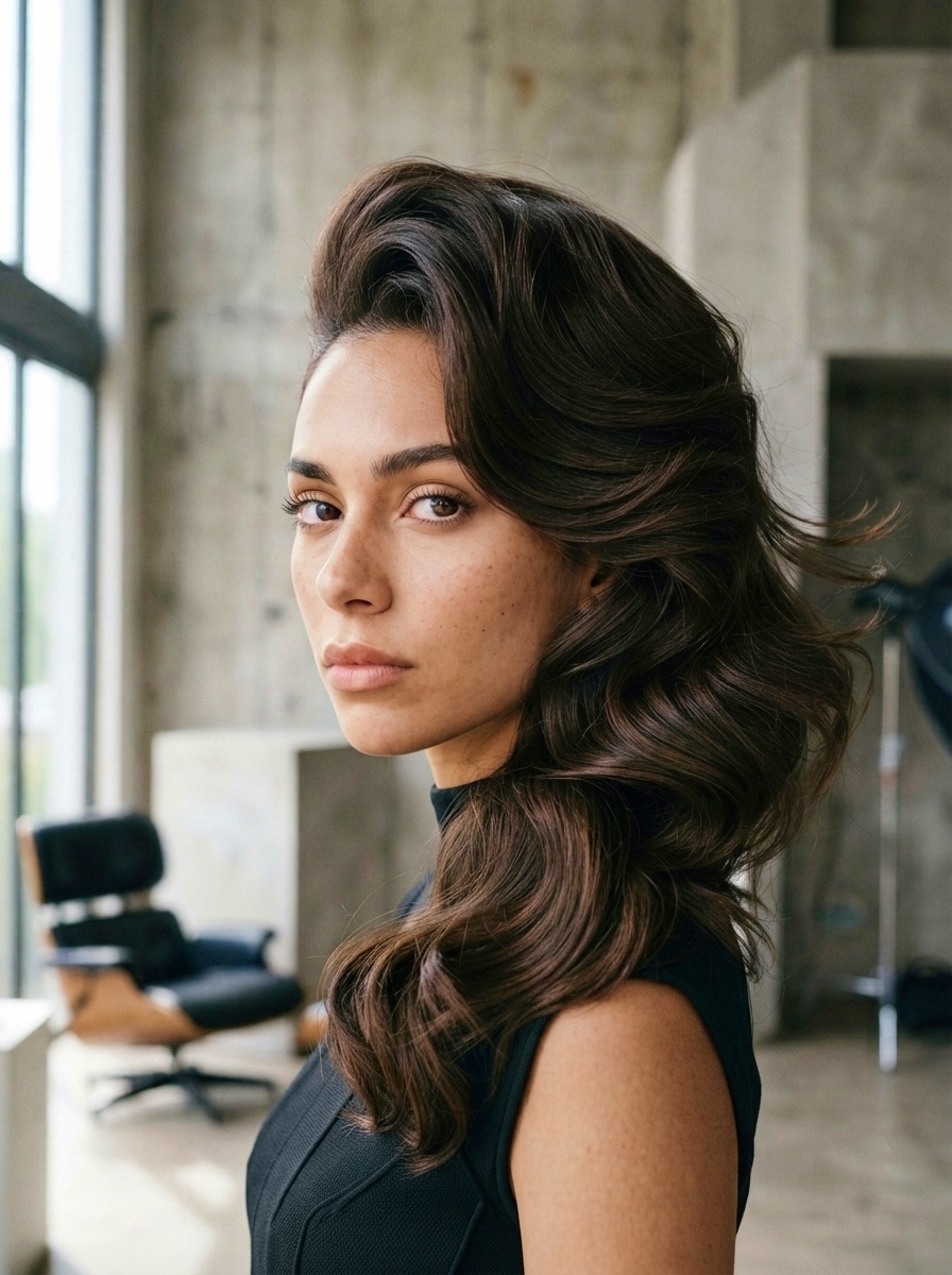 Dramatic Side-Swept Waves
