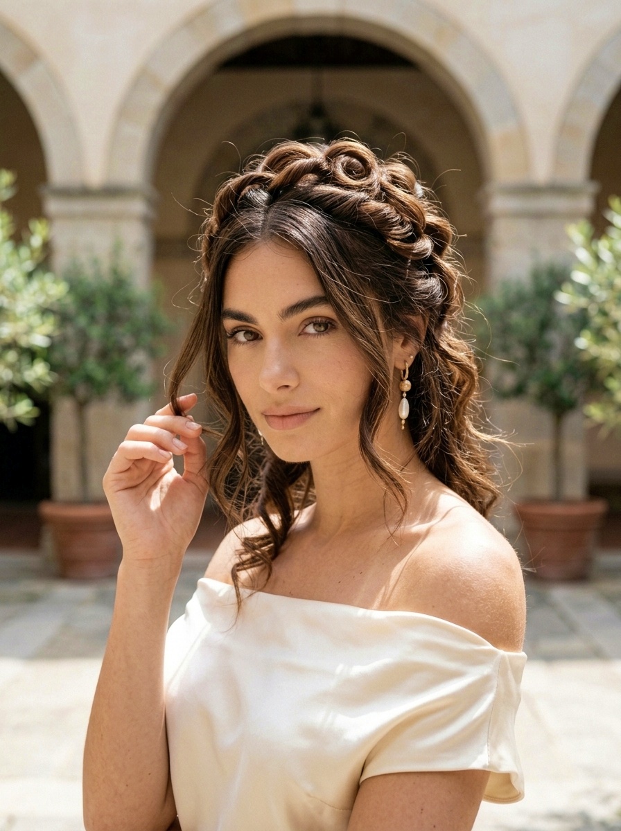 Spiral Crown Twist Hairstyle