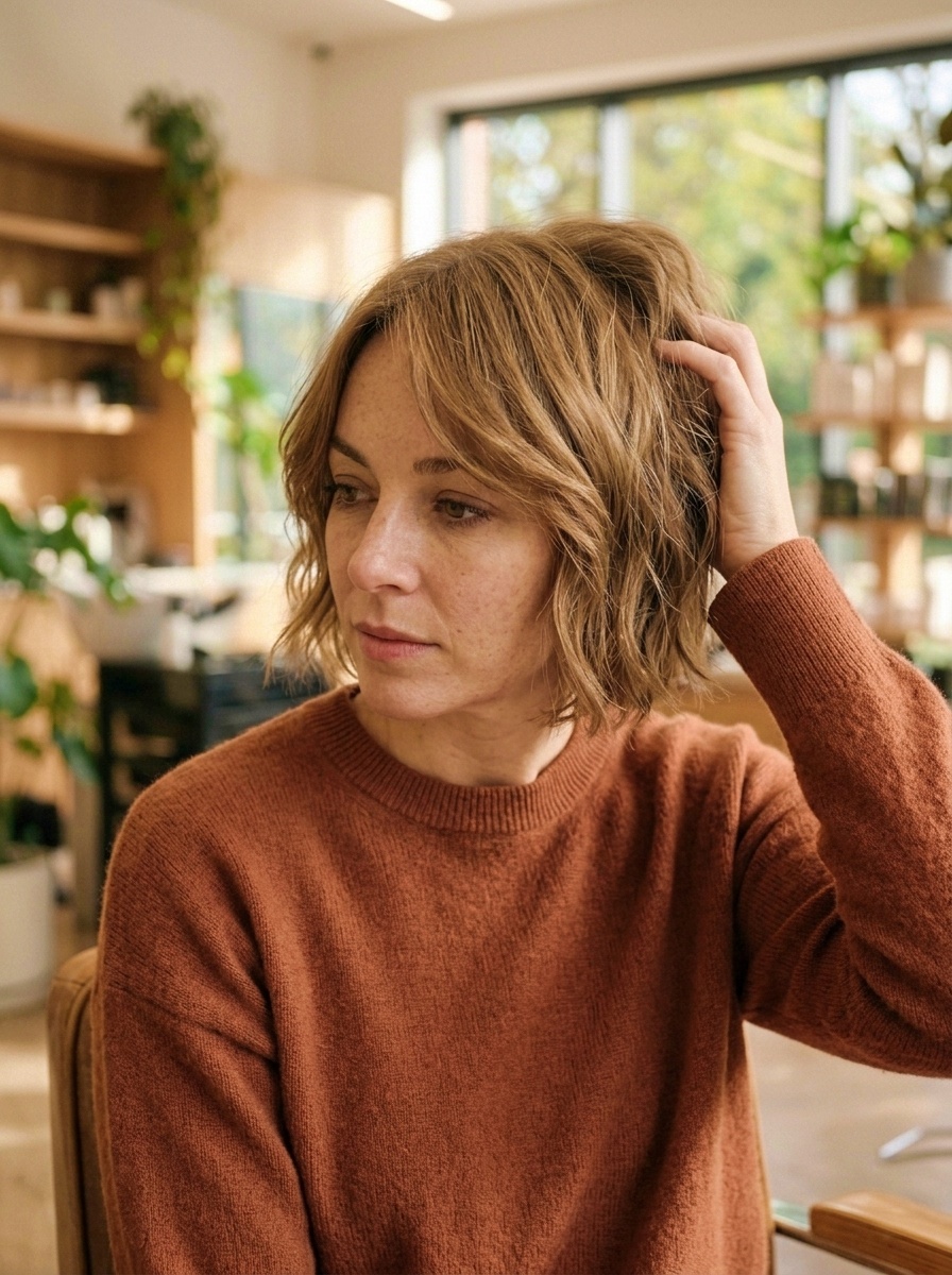 Wavy Bob for Fine Hair