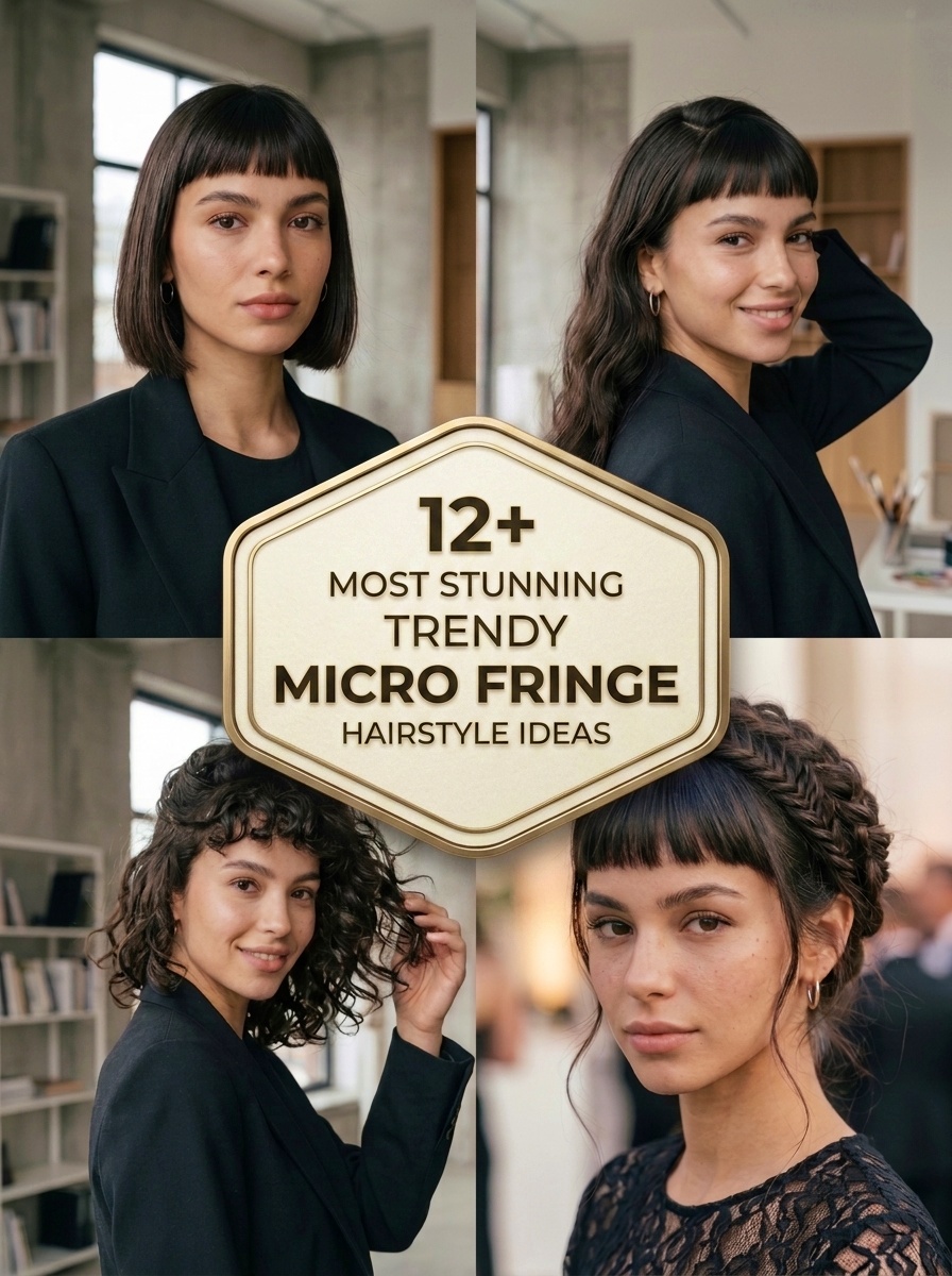Most Stunning Trendy Micro Fringe Hairstyle Ideas