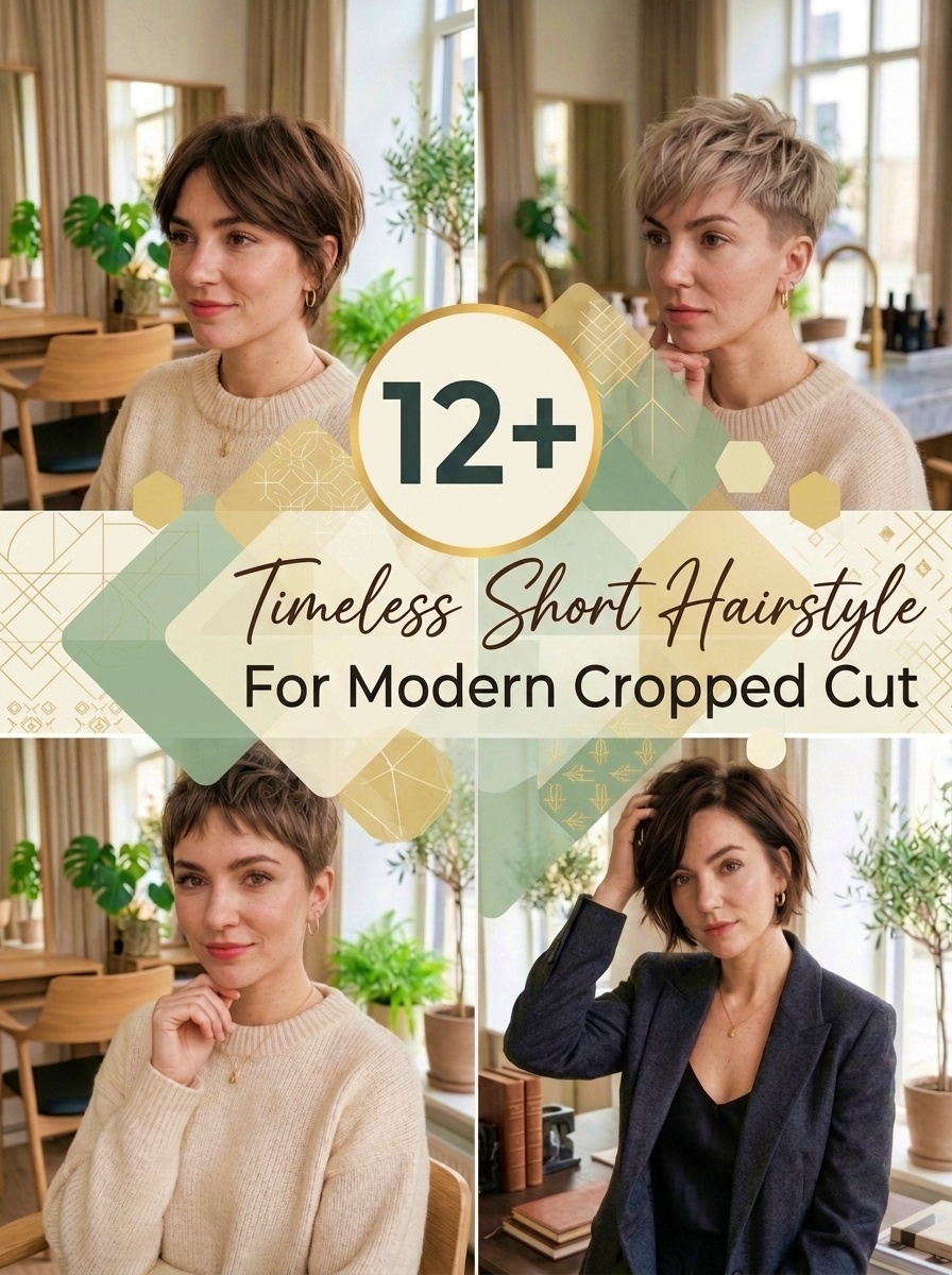 Timeless Short Hairstyle For Modern Cropped Cut