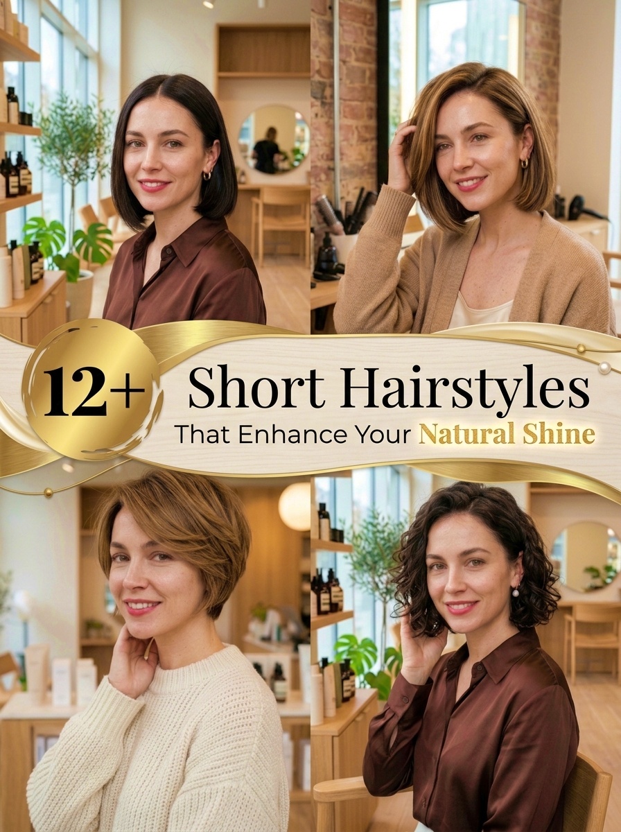 Short Hairstyles That Enhance Your Natural Shine