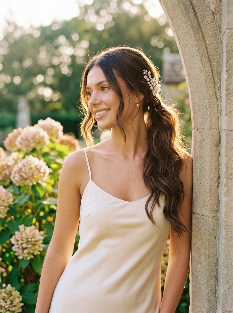 Textured Low Ponytail for Long Hair
