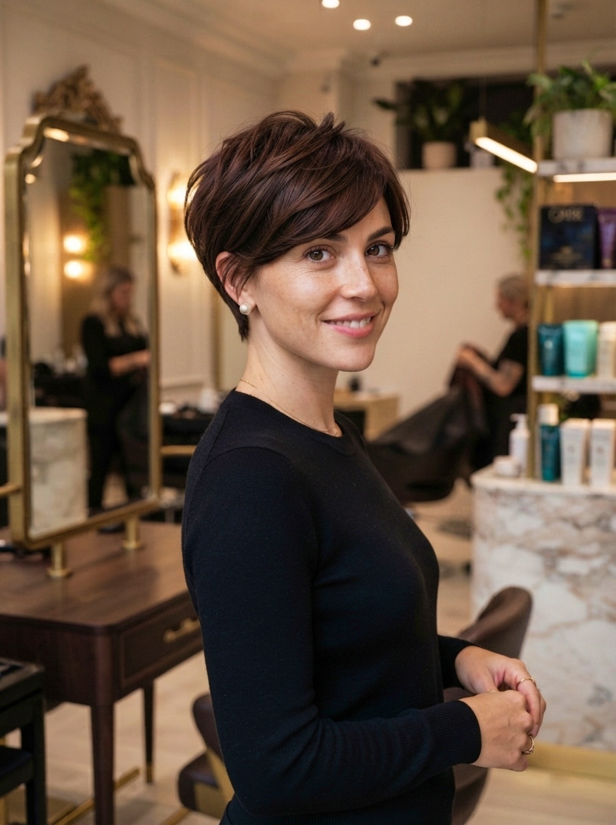 Cute Pixie Hairstyle for Short Hair