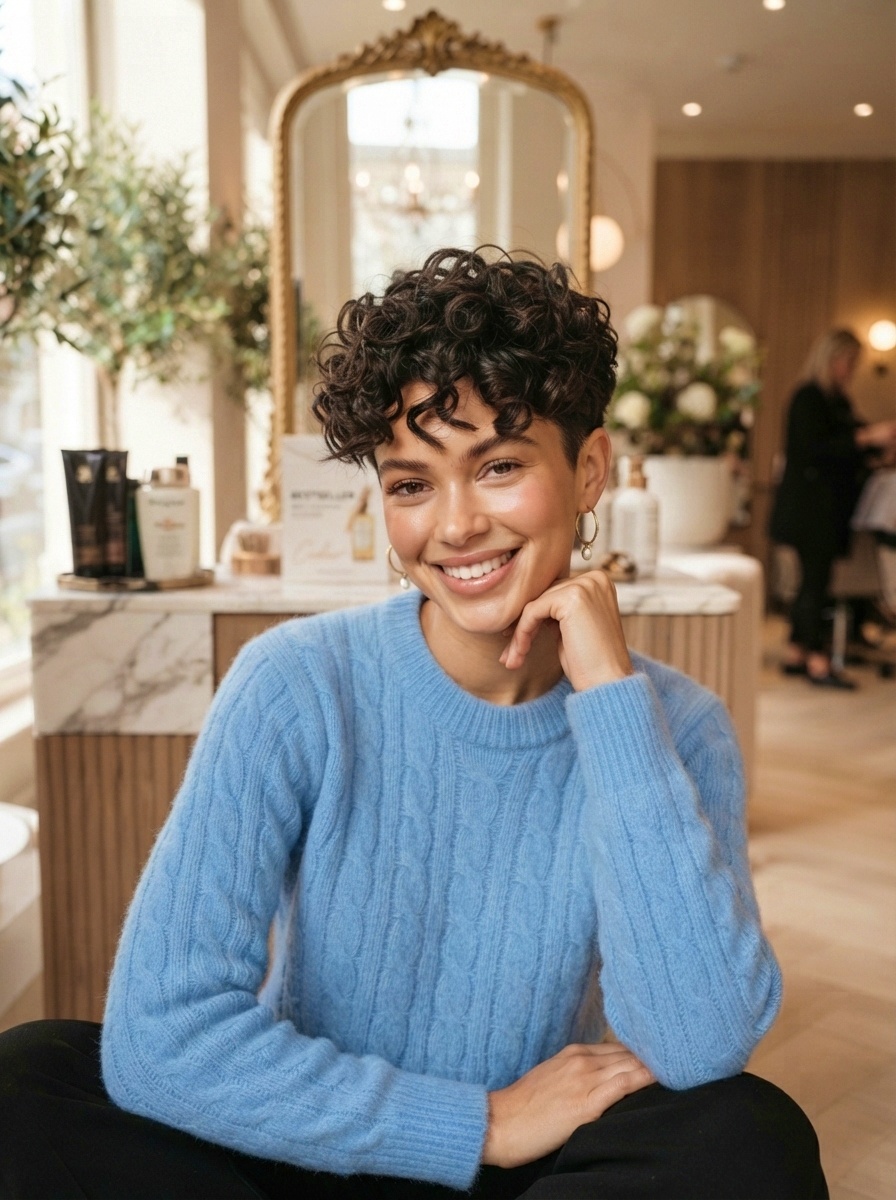 Curly Pixie Hairstyle Ideas