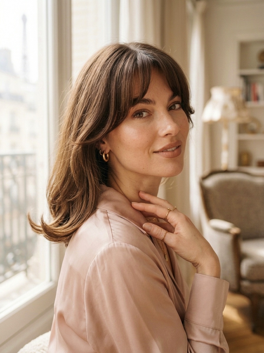 Curved Lob with Bottleneck Bangs