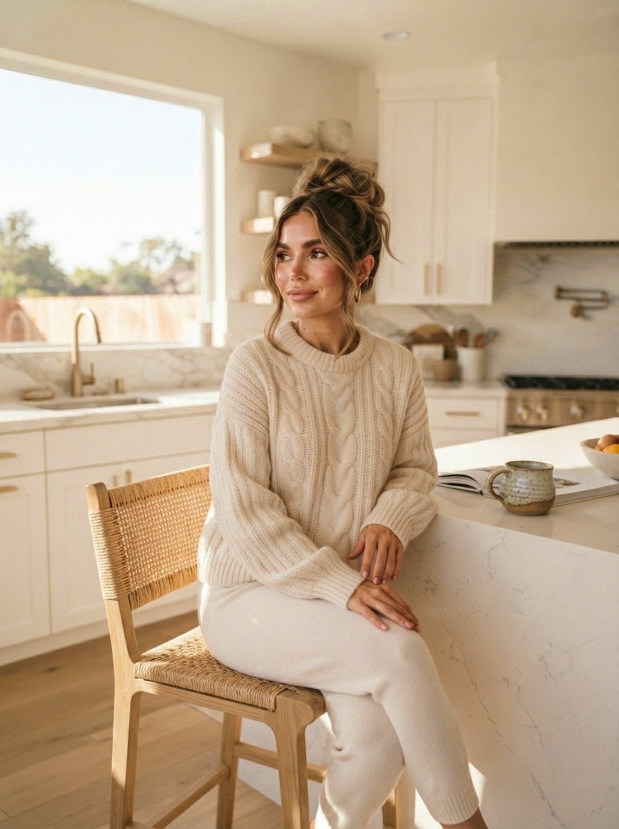 Easy Messy Bun for Extra Long Hair for Casual Outfits