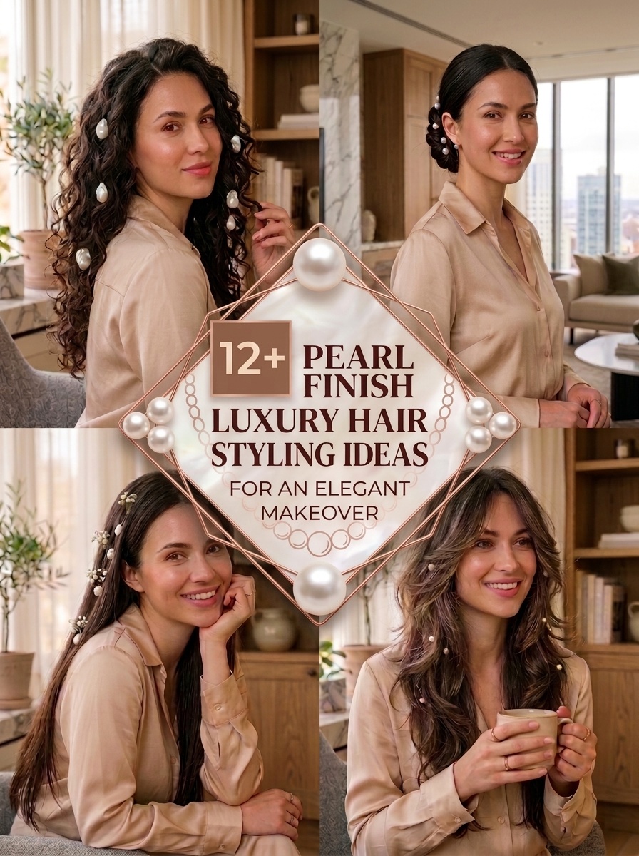 Pearl Finish Luxury Hair Styling Ideas for an Elegant Makeover