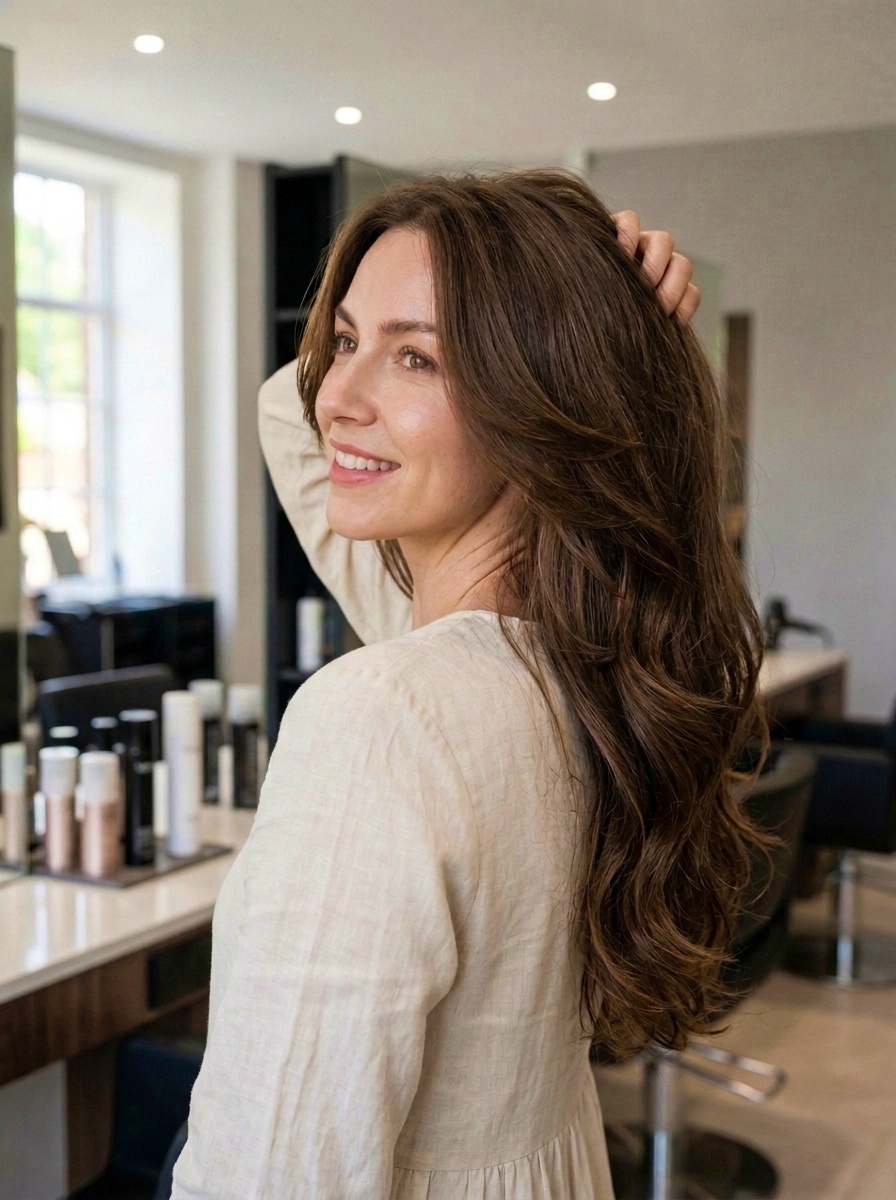 Flowing Blowout Hairstyle