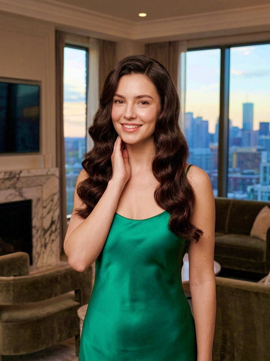 Diamond Shine Wavy Hairstyle