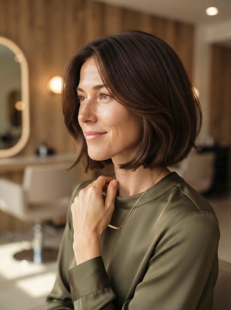 Sleek Polished Short Hairstyle