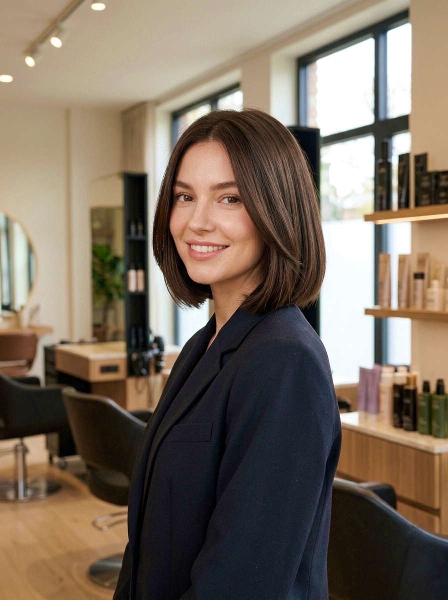 Sleek Polished Short Hairstyle