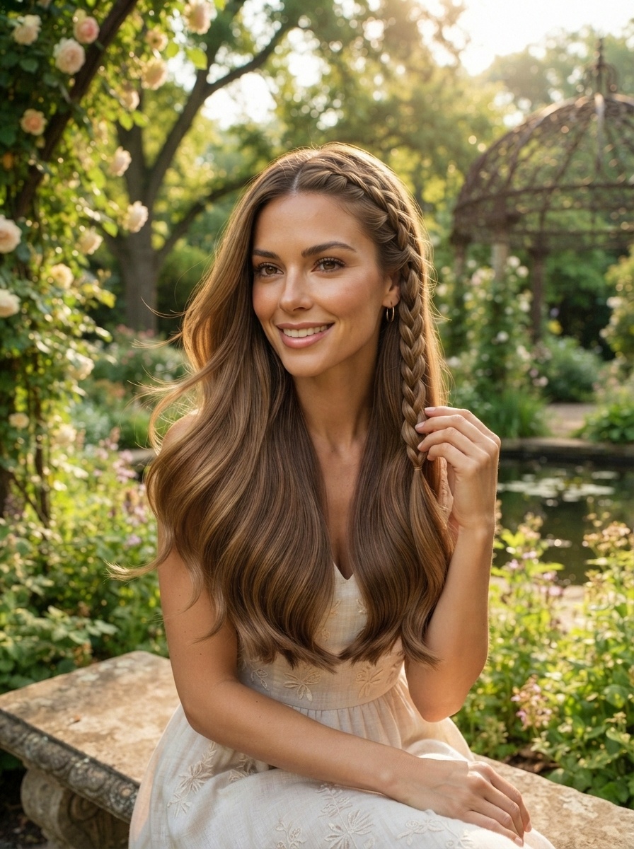 Satin Hair with Braid