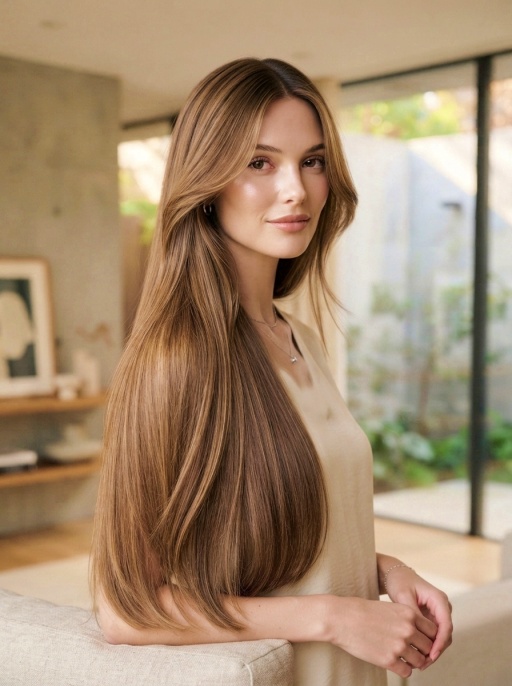 Modern Pin Straight Hair