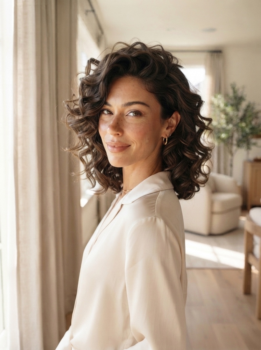Sculpted Curly Layers