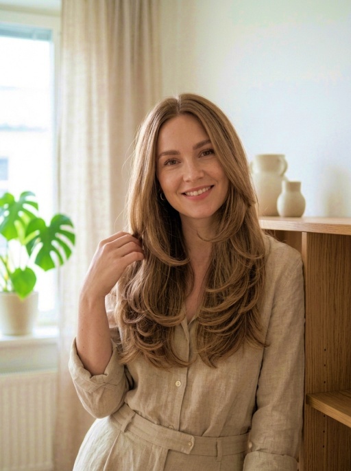 Scandinavian hairstyle with modern elegance