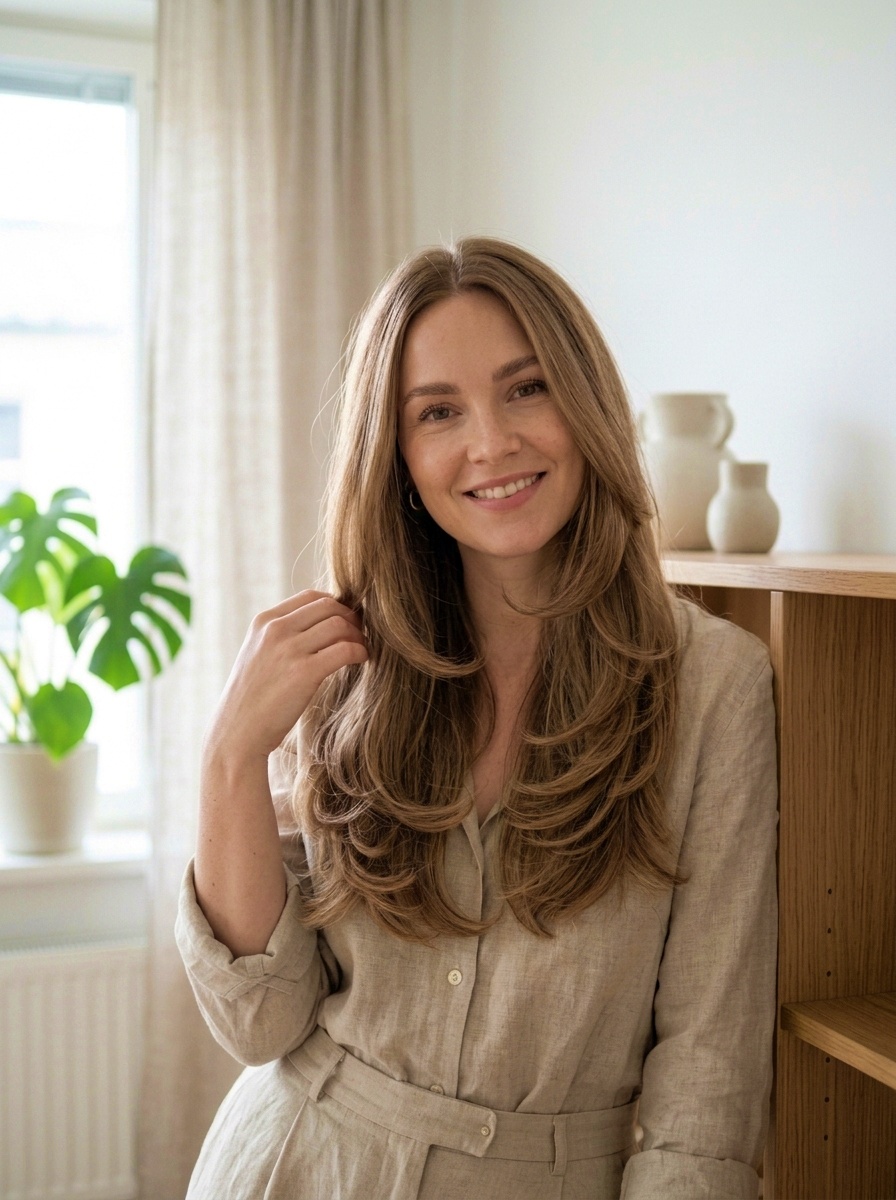 Scandinavian Layered Hairstyle