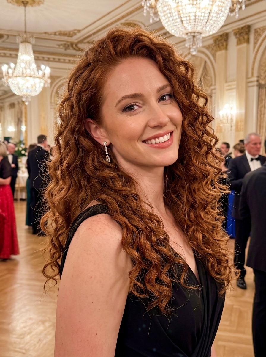 Dramatic Spiral Curl Hairstyle