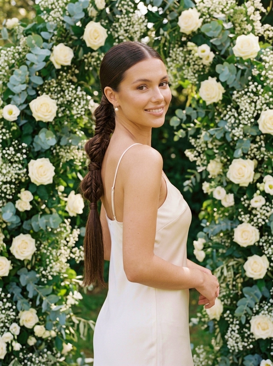 Rope Twist Low Ponytail for Long Hair