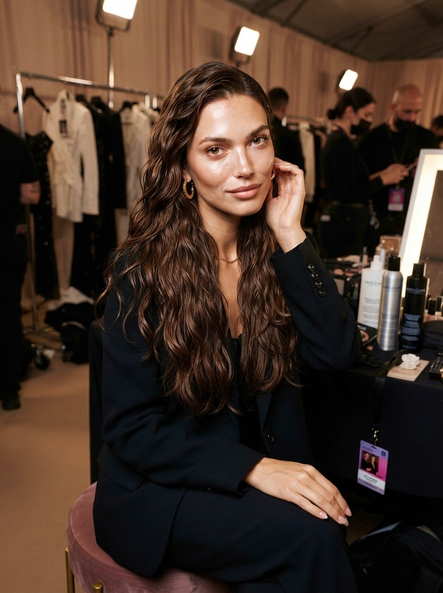Wet-Look Runway Waves