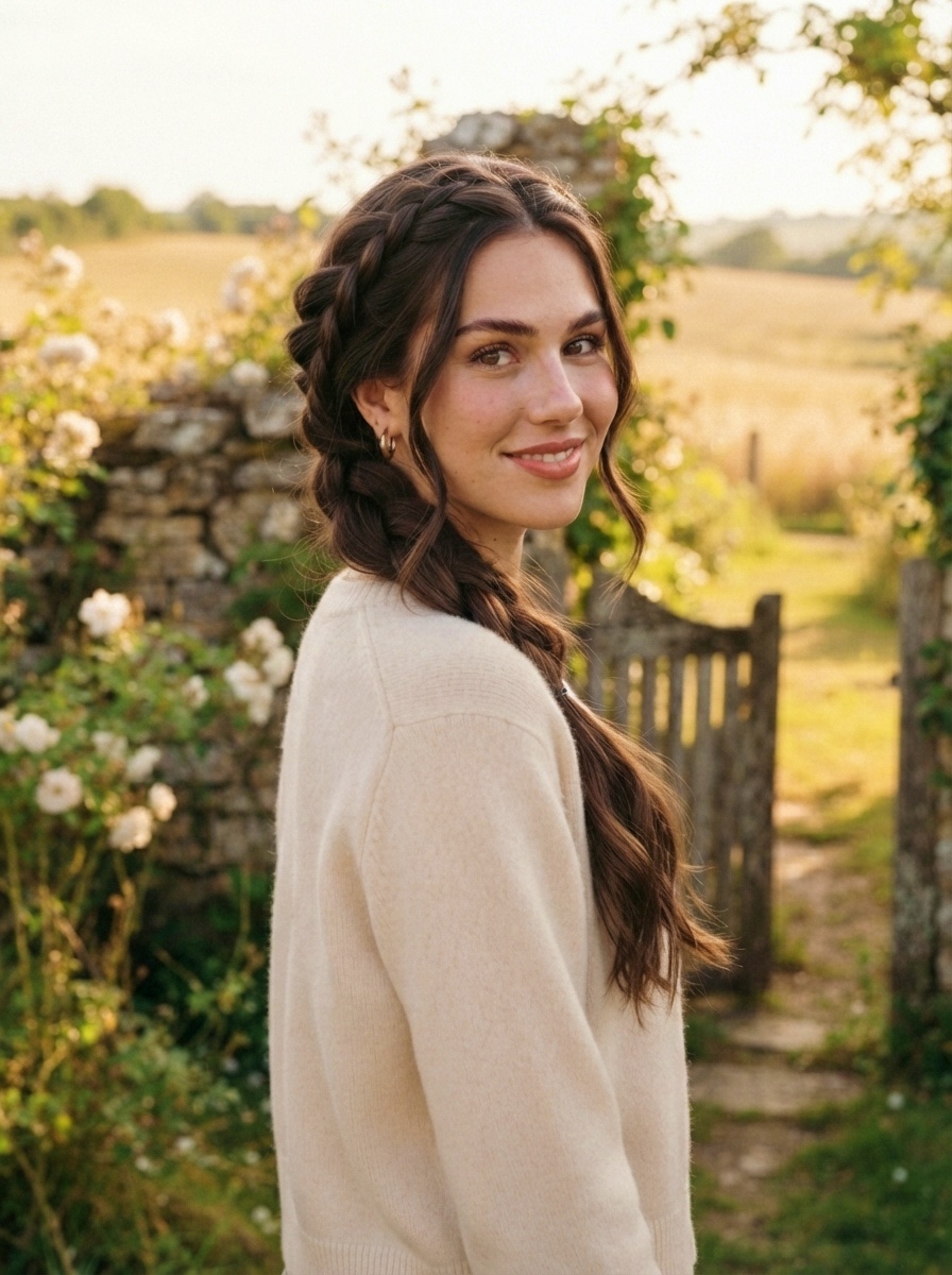 Infinity Braid Hairstyle