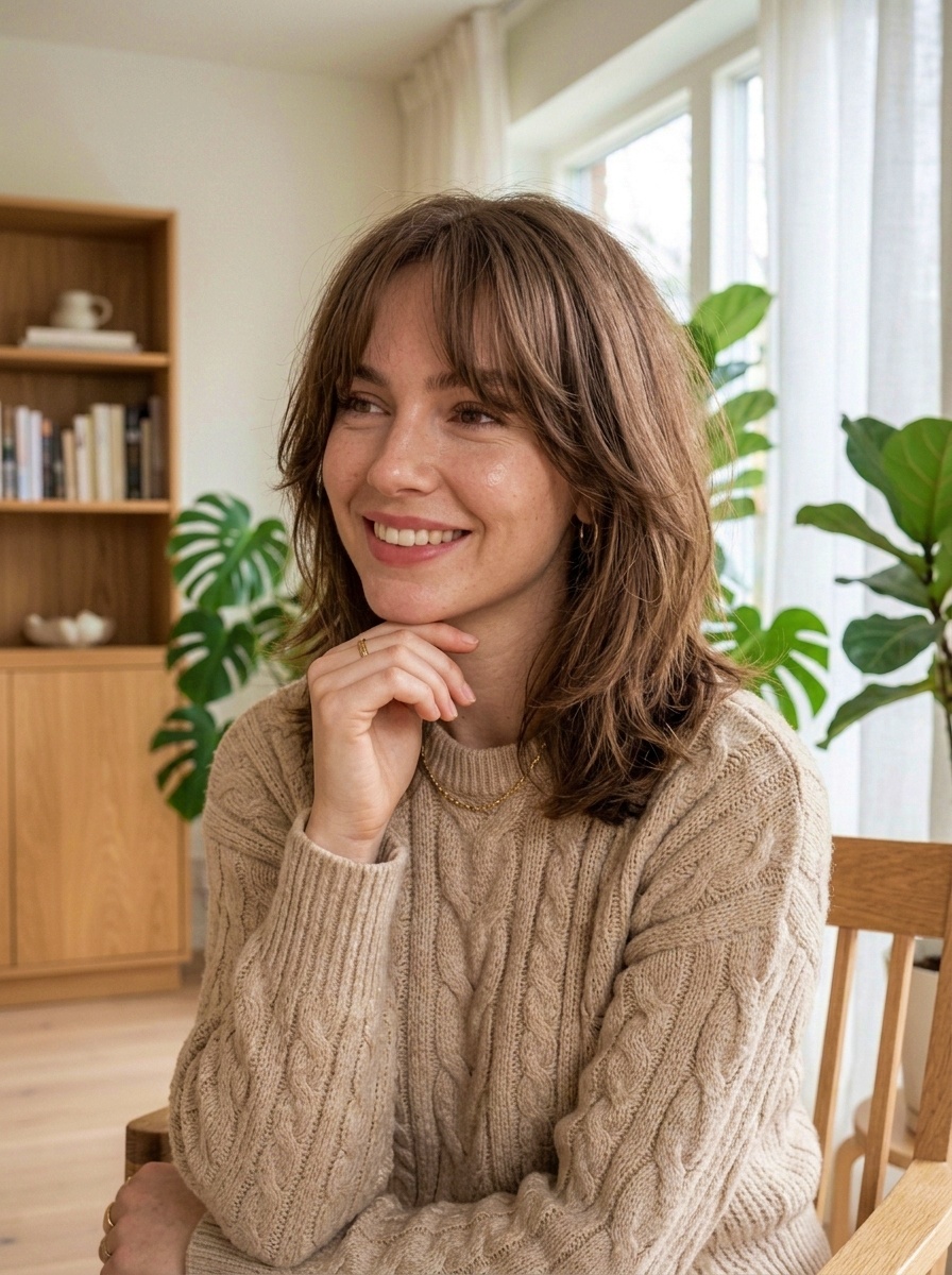 Medium Hair with Face-Framing Layers