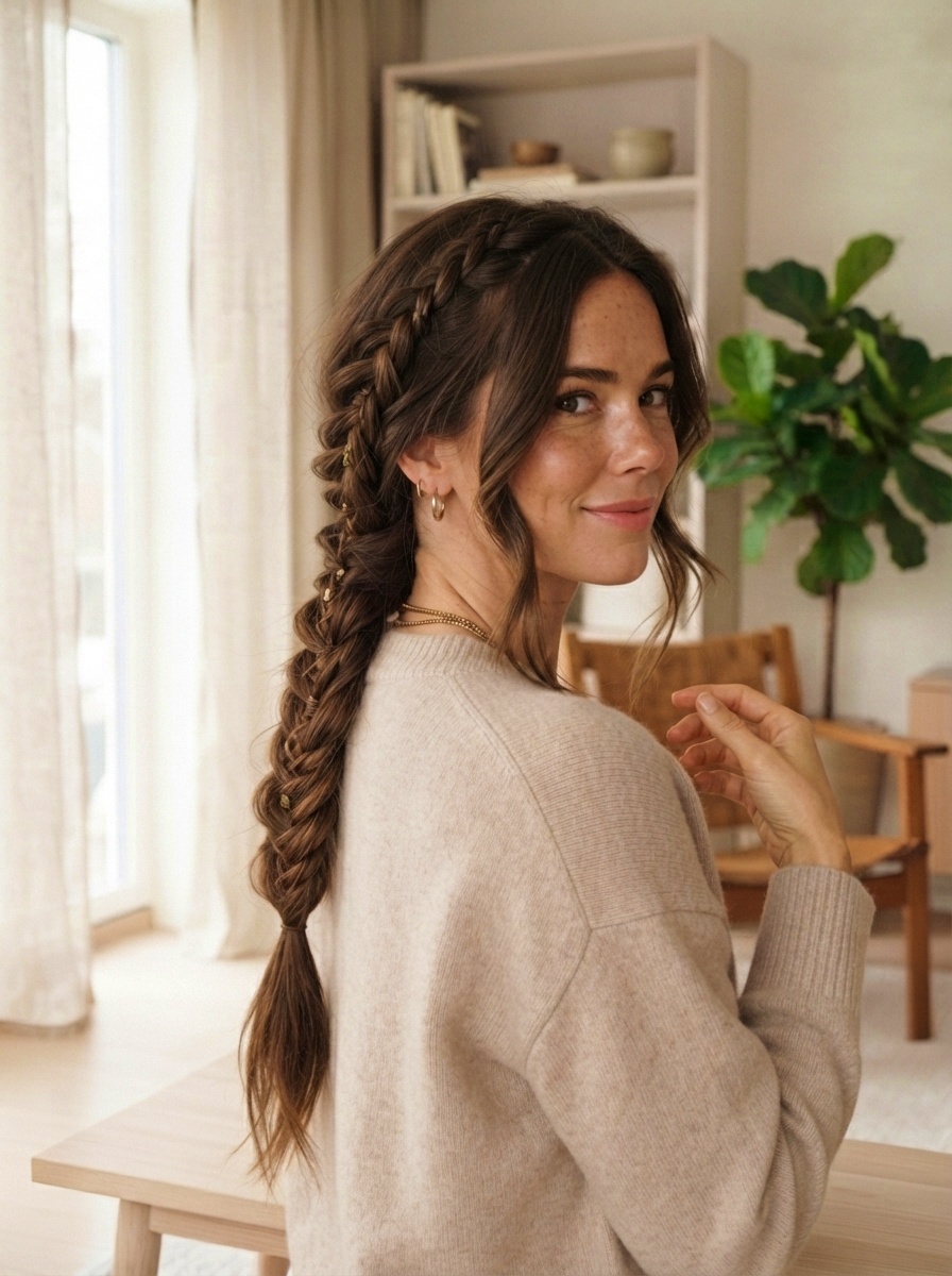 Mermaid Braid Hairstyle