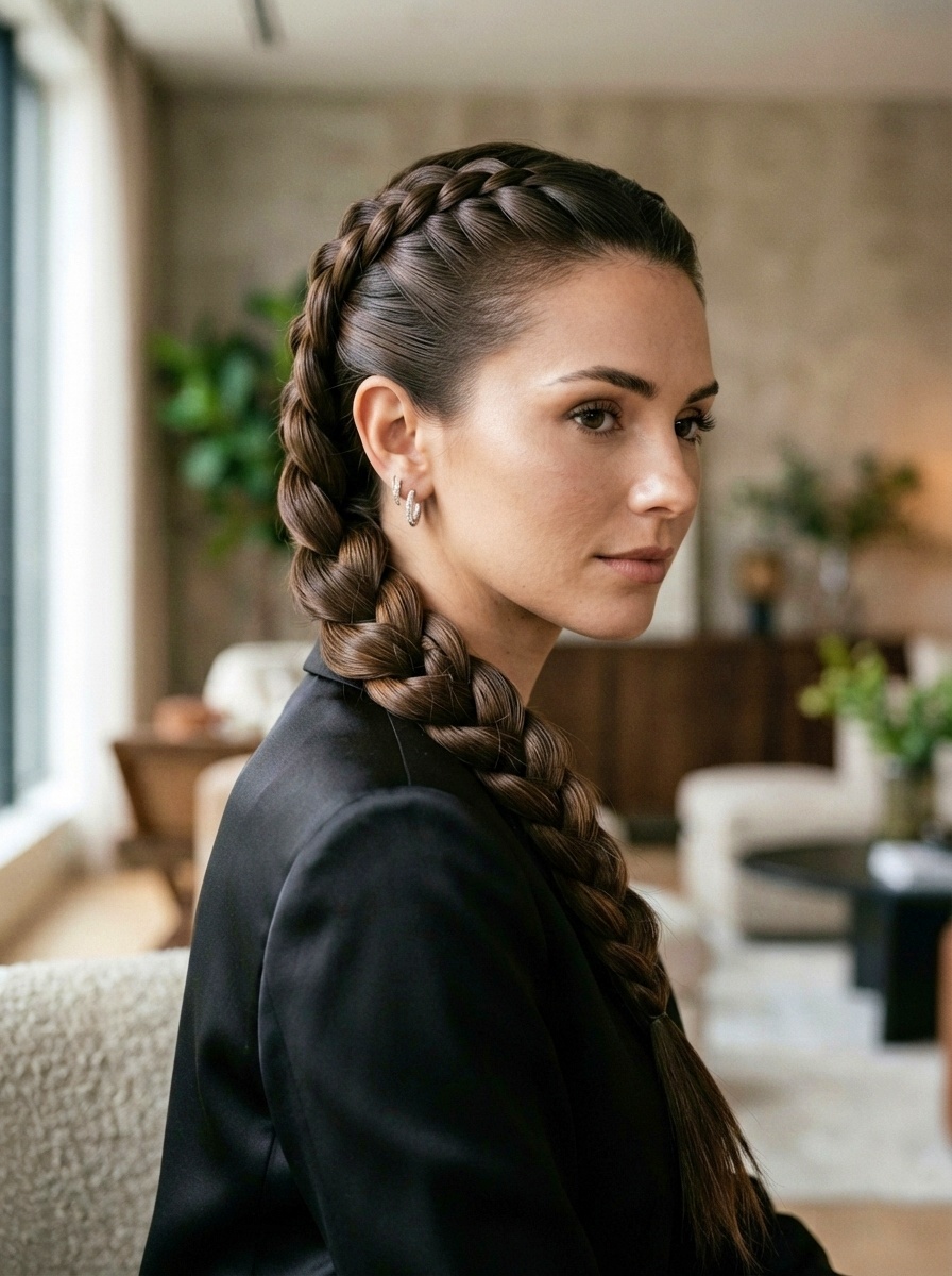 Wet Look Mermaid Braid