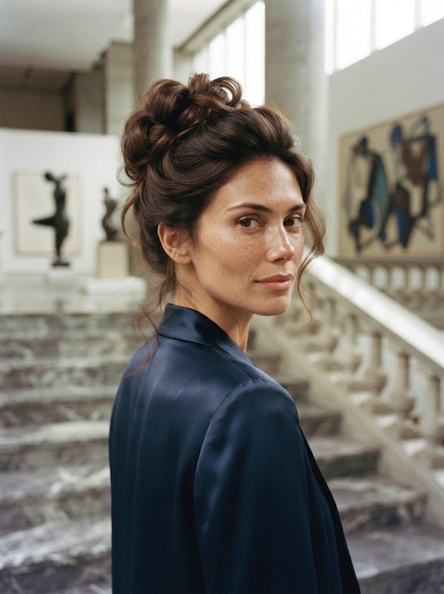 Classic Halo Bun Hairstyle