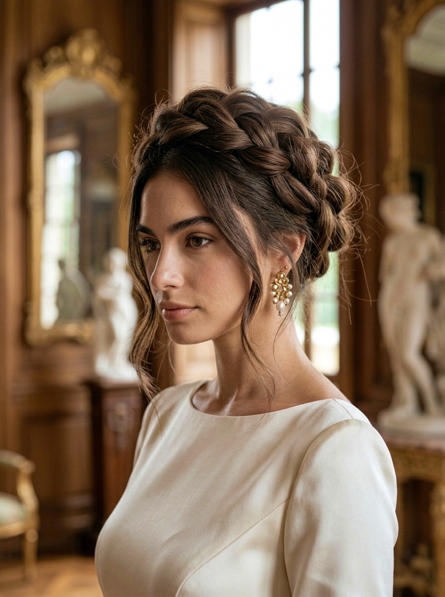 Folded Halo Updo