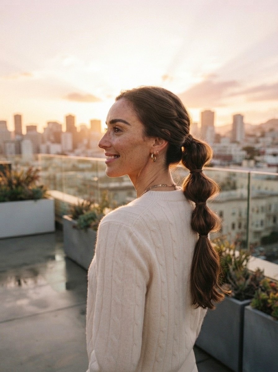 Mocha Bubble Ponytail