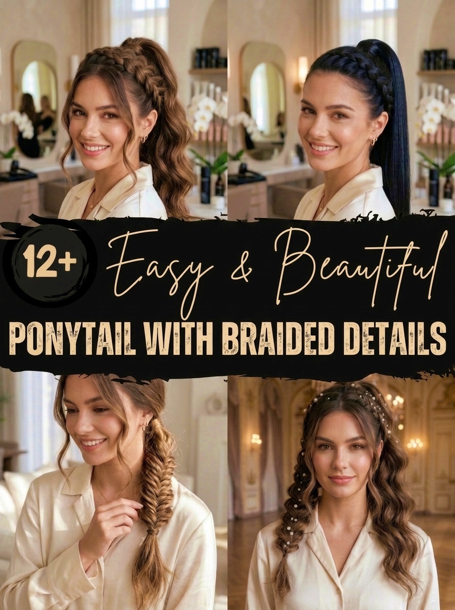 Ponytail with Braided Details