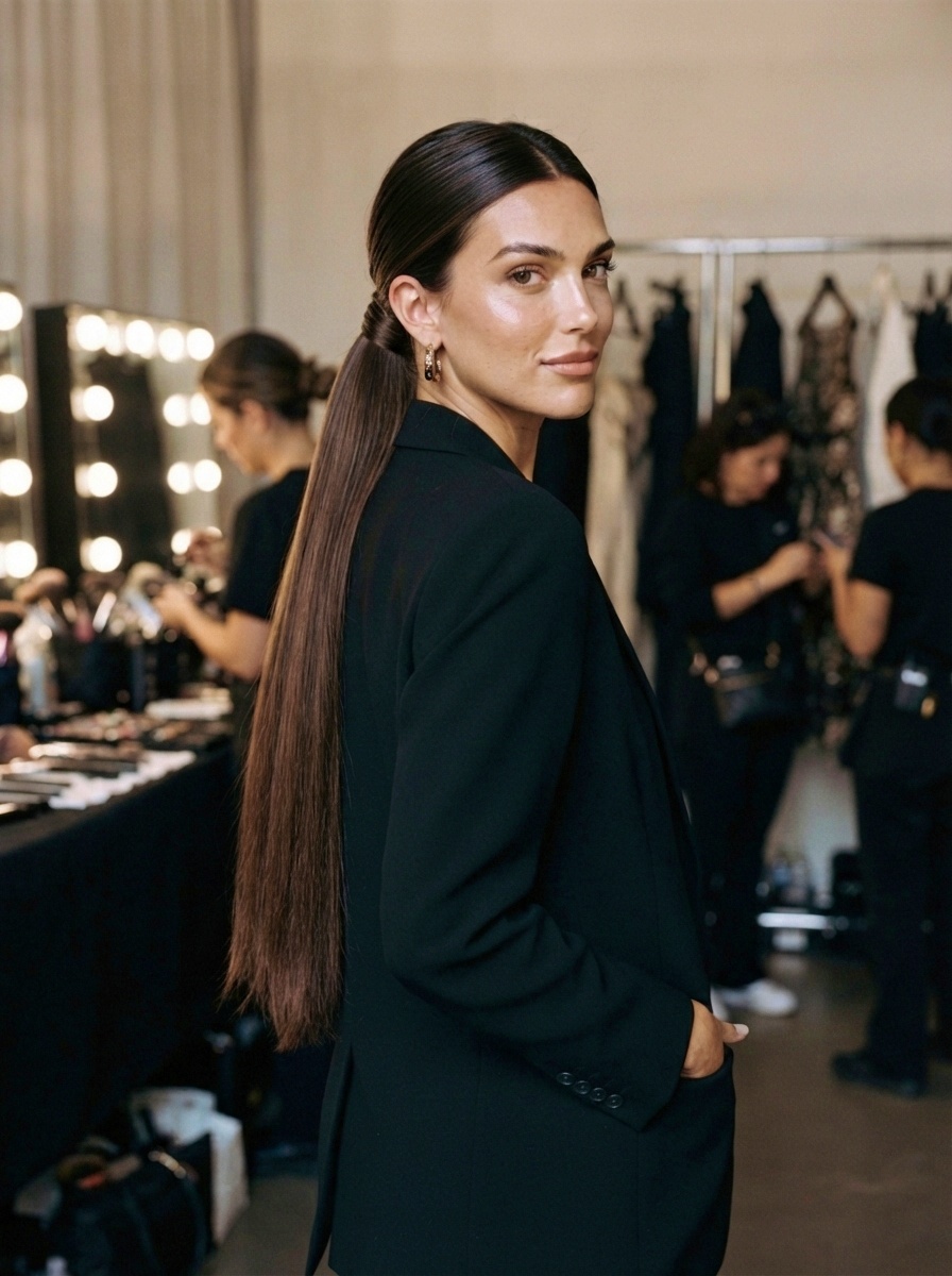Wrapped Ponytail Hairstyle