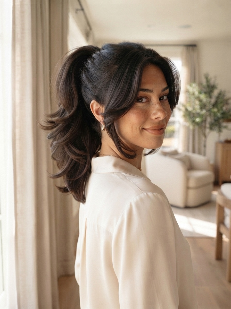 Sculpted Layered Ponytail