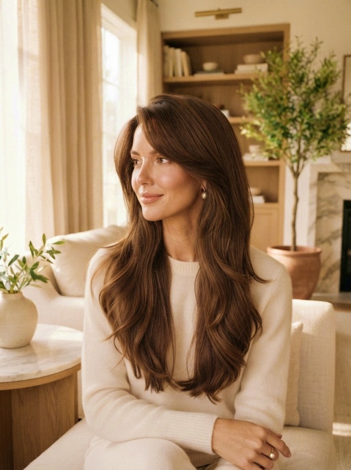 Quiet Luxury Hairstyle with Sophisticated Natural Volume